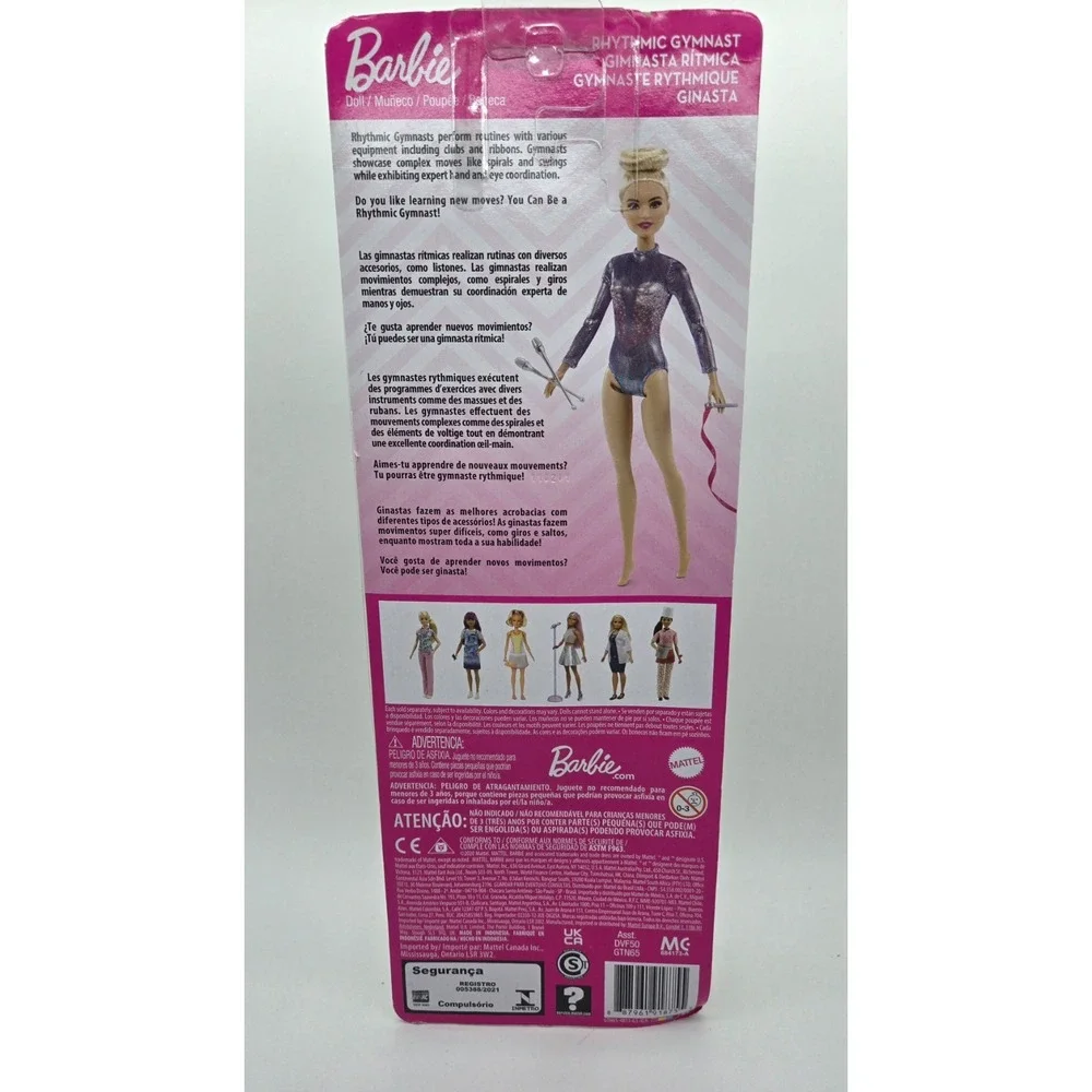 NEW Barbie You Can Be Anything Rhythmic Gymnast Blond NIB